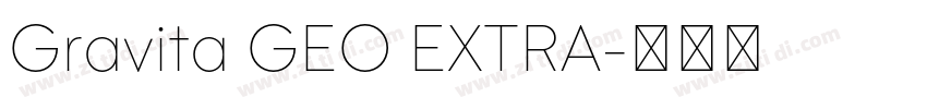 Gravita GEO EXTRA字体转换
